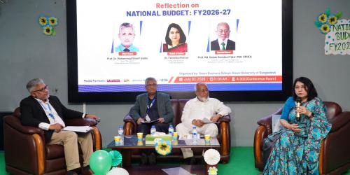 জাতীয় বাজেট বাস্তবায়নে শিক্ষা, গবেষণা ও সুশাসনকে কেন্দ্রবিন্দুতে রাখার আহ্বান অর্থনীতিবিদ ও শিক্ষাবিদদের