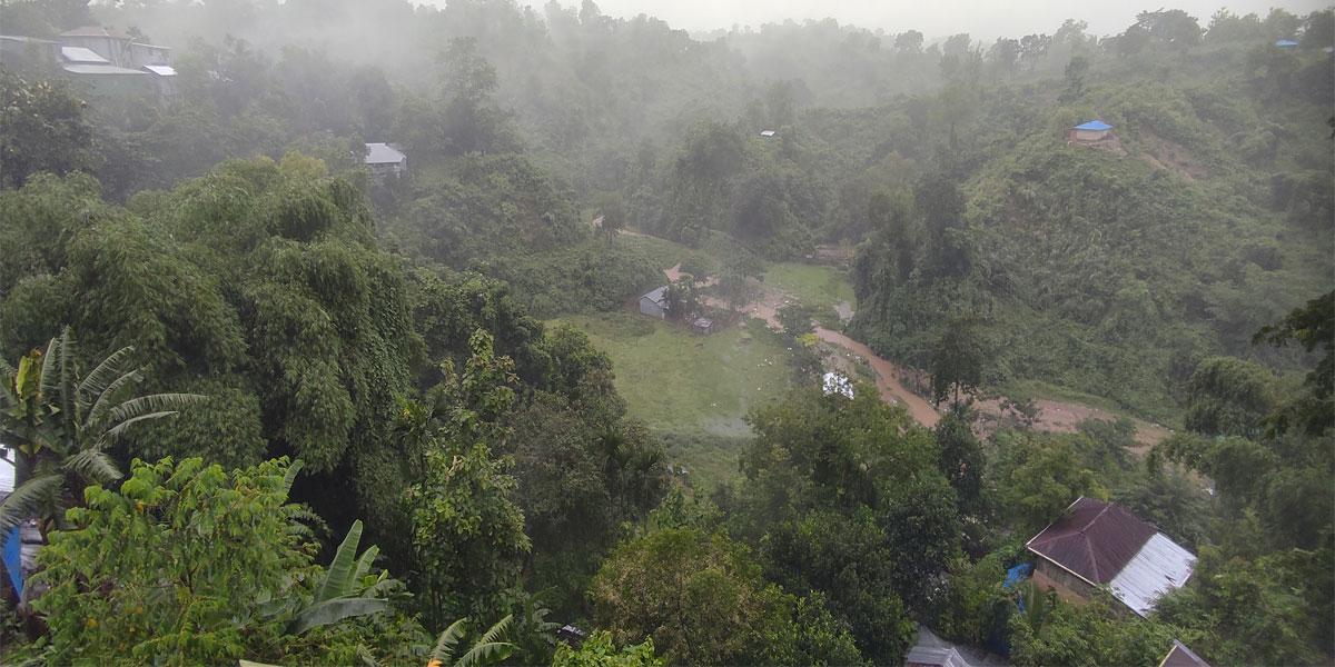 রাঙামাটিতে বৃষ্টিপাতে জনজীবন বিপর্যস্ত, পাহাড়ধসের শংকা