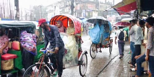 সিলেটে ৩০ ঘণ্টায় ১২৮.৬ মিলিমিটার বৃষ্টিপাত রেকর্ড