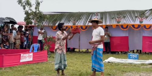 মাদারীপুরে ‘পদ্মা পাড়ে জীবন যুদ্ধ’ মাঠ মহড়া