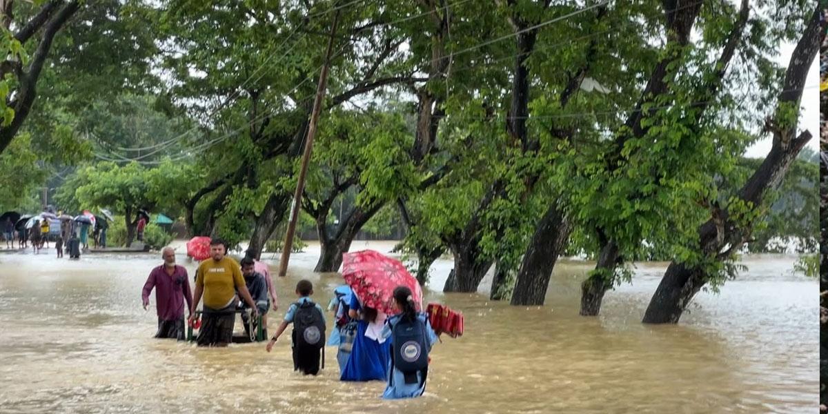 উজানের ঢল-বৃষ্টিতে তিন বিভাগে বন্যার শঙ্কা