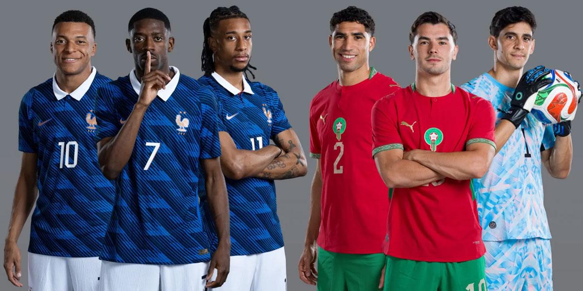 ফ্রান্স ও মরক্কোর শুরুর একাদশে আছেন যারা