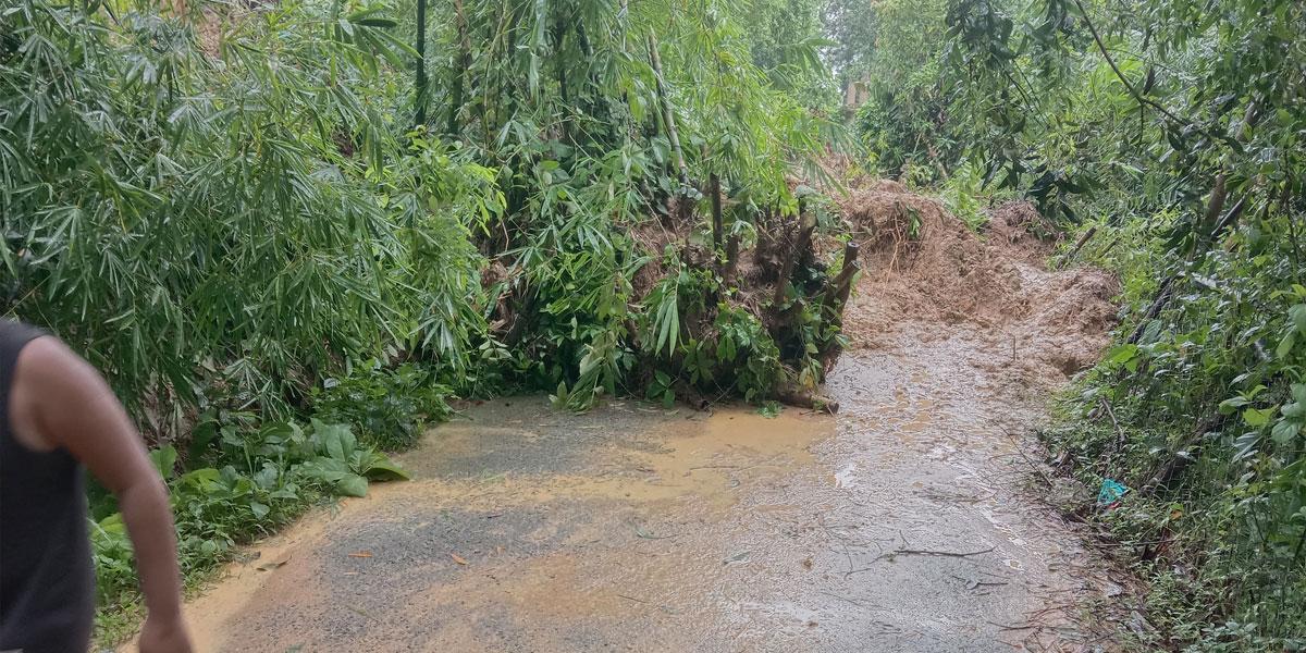 পেকুয়ায় পাহাড়ধস, সড়ক ভাঙনে বিচ্ছিন্ন জারুল বনিয়া