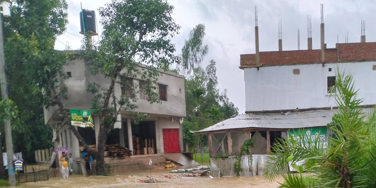 সাঙ্গুর পানি বিপৎসীমার উপরে, লোকালয়ে কমছে বন্যার পানি
