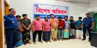 সোনারগাঁয় শপিংমল থেকে ১৪৬ মোবাইল চুরি, গ্রেপ্তার ৯ চোর