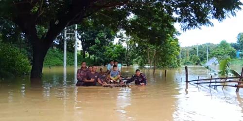 বন্যাপ্লাবিত ১১ জেলায় বিজিবি মোতায়েন
