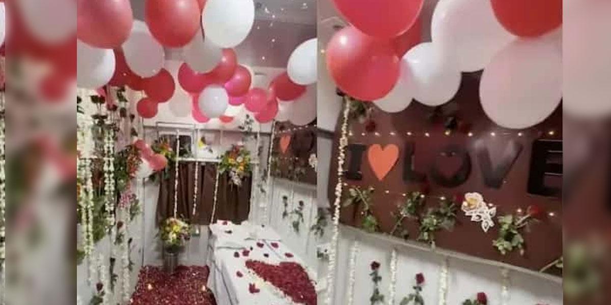 চলন্ত ট্রেনে হানিমুন করলেন এক দম্পত্তি