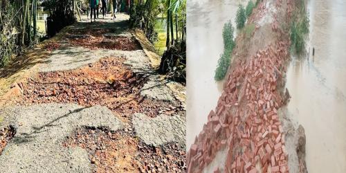 পানি কমতেই ভেসে উঠছে ক্ষতচিহ্ন