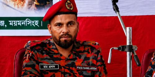 ঈশ্বরগঞ্জে ফায়ার সার্ভিস অফিসারের বিরুদ্ধে ঘুষ নেওয়ার অভিযোগ