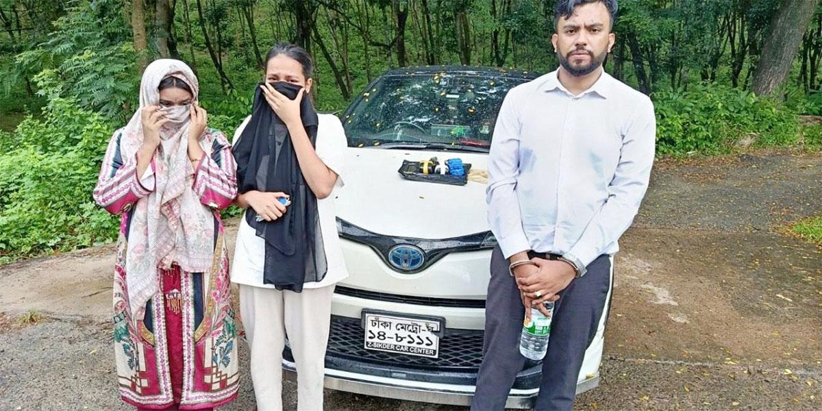 স্বরাষ্ট্র মন্ত্রণালয়ের স্টিকার লাগানো প্রাইভেটকারে মিলল ৬ হাজার ইয়াবা