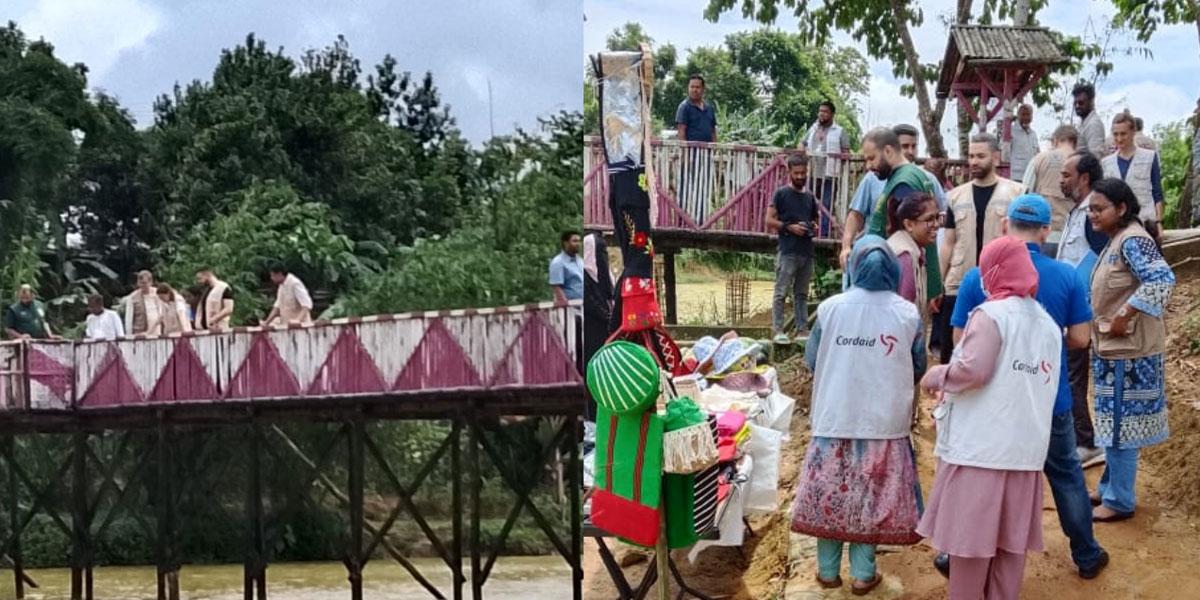 উখিয়া রোহিঙ্গা ক্যাম্প পরিদর্শন করল ব্রিটিশ হাইকমিশনের মানবিক সহায়তা দল