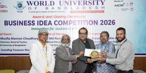 ডব্লিউইউবি-তে বিজনেস আইডিয়া প্রতিযোগিতার পুরস্কার বিতরণ সম্পন্ন