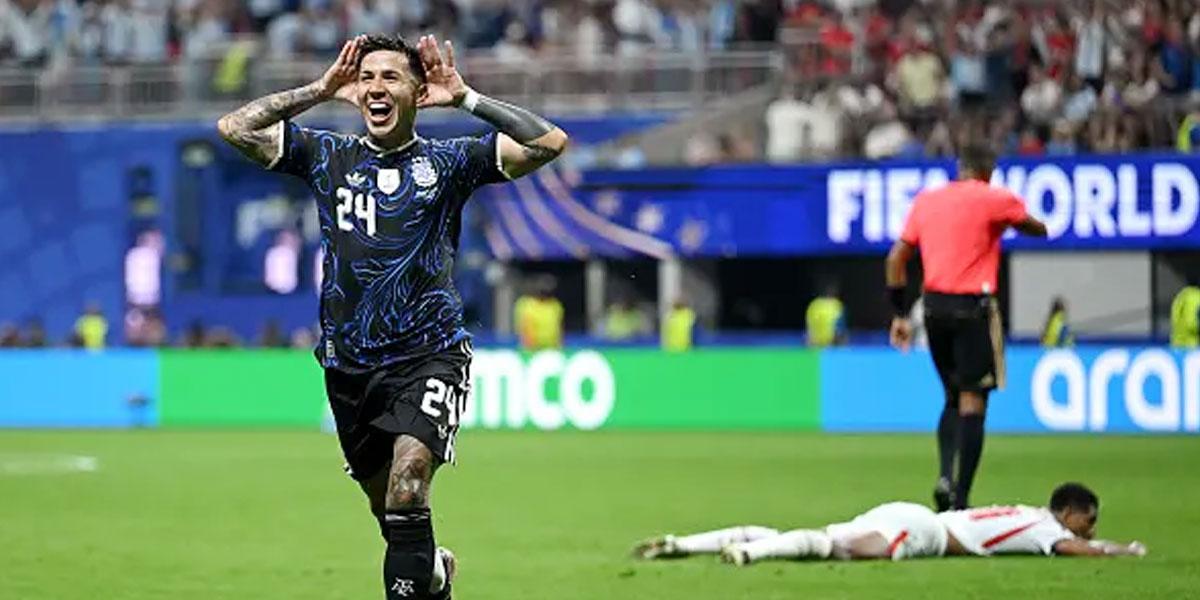 এনজো-লাউতারোর গোলে এগিয়ে গেল আর্জেন্টিনা
