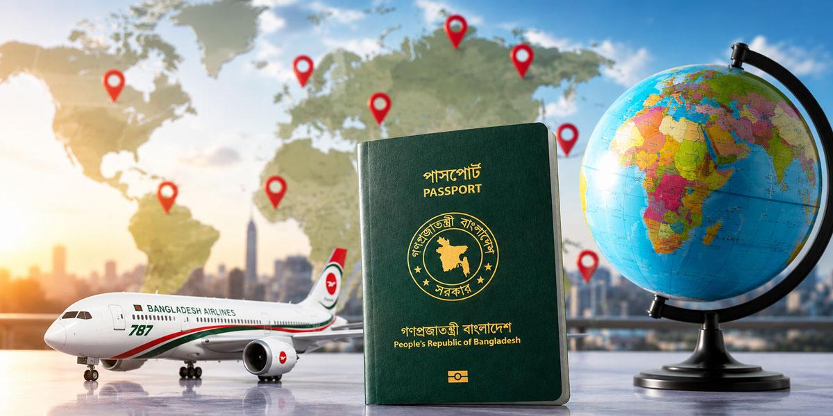 ভিসা ছাড়াই ৩৬ দেশে ভ্রমণের সুবিধা পেলেন বাংলাদেশিরা