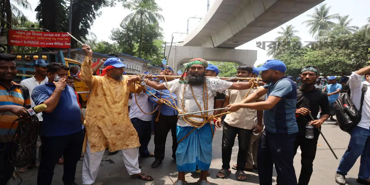 রিকশা-ভ্যান-ইজিবাইক শ্রমিক ইউনিয়নের র‌্যালি