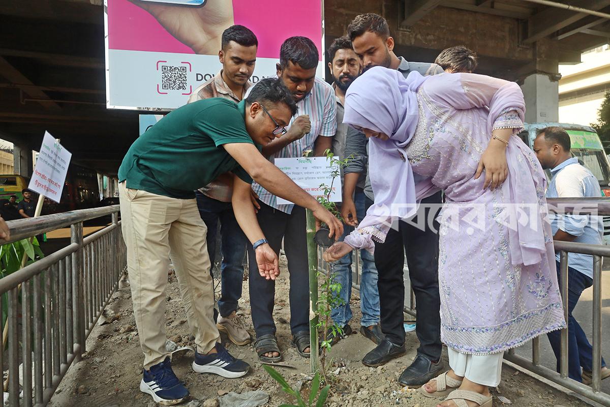কার্জন হলের সামনের সড়ক