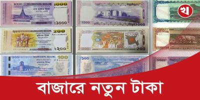 যেসব ব্যাংকে পাওয়া যাবে নতুন ডিজাইনের টাকা