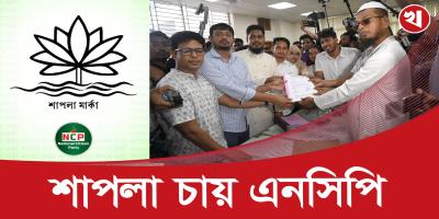 শাপলা প্রতীক চেয়ে মিছিল করল এনসিপি