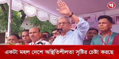 অস্থিতিশীলতা রুখতে সবাইকে সতর্ক থাকতে হবে: মির্জা ফখরুল